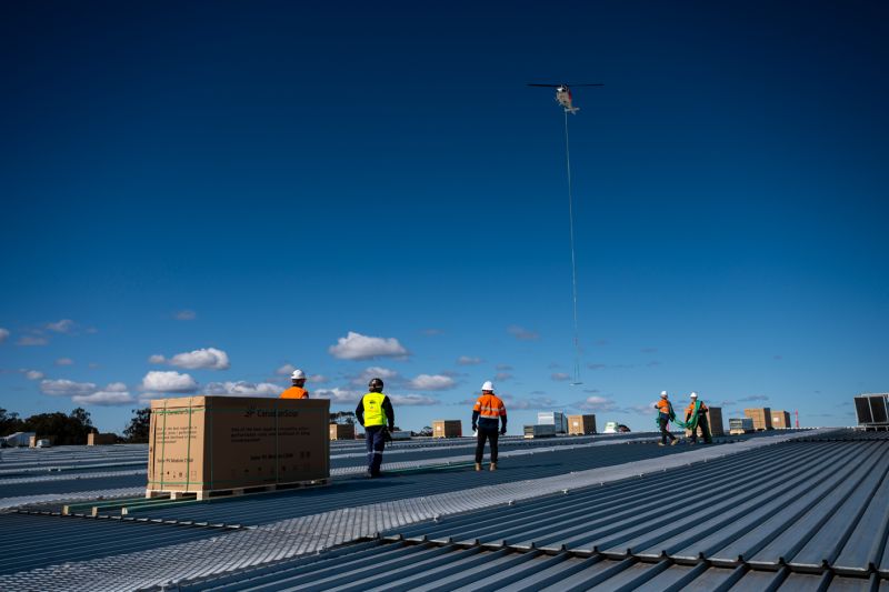 Work begins on Australia’s largest rooftop solar PV build