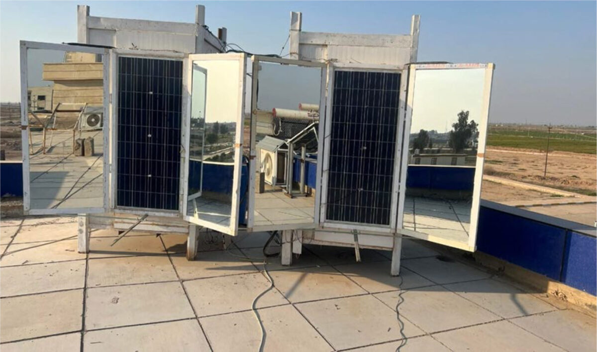 Photovoltaic Trombe wall system to provide heating, electricity