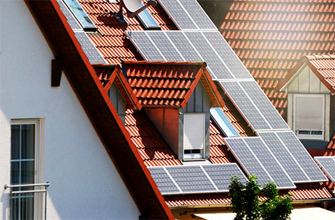 roof-mounted solar panel