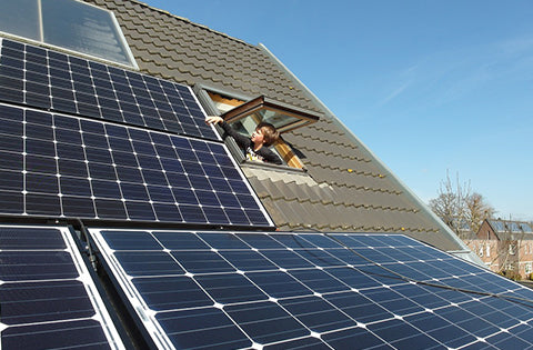 roof-mounted solar panel