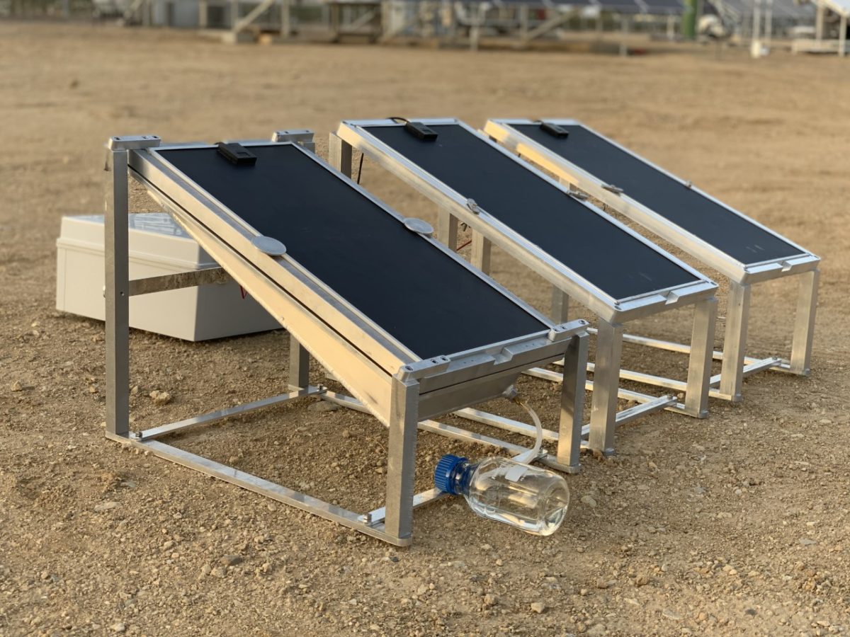 Fully PV-driven system to produce water, electricity, crops