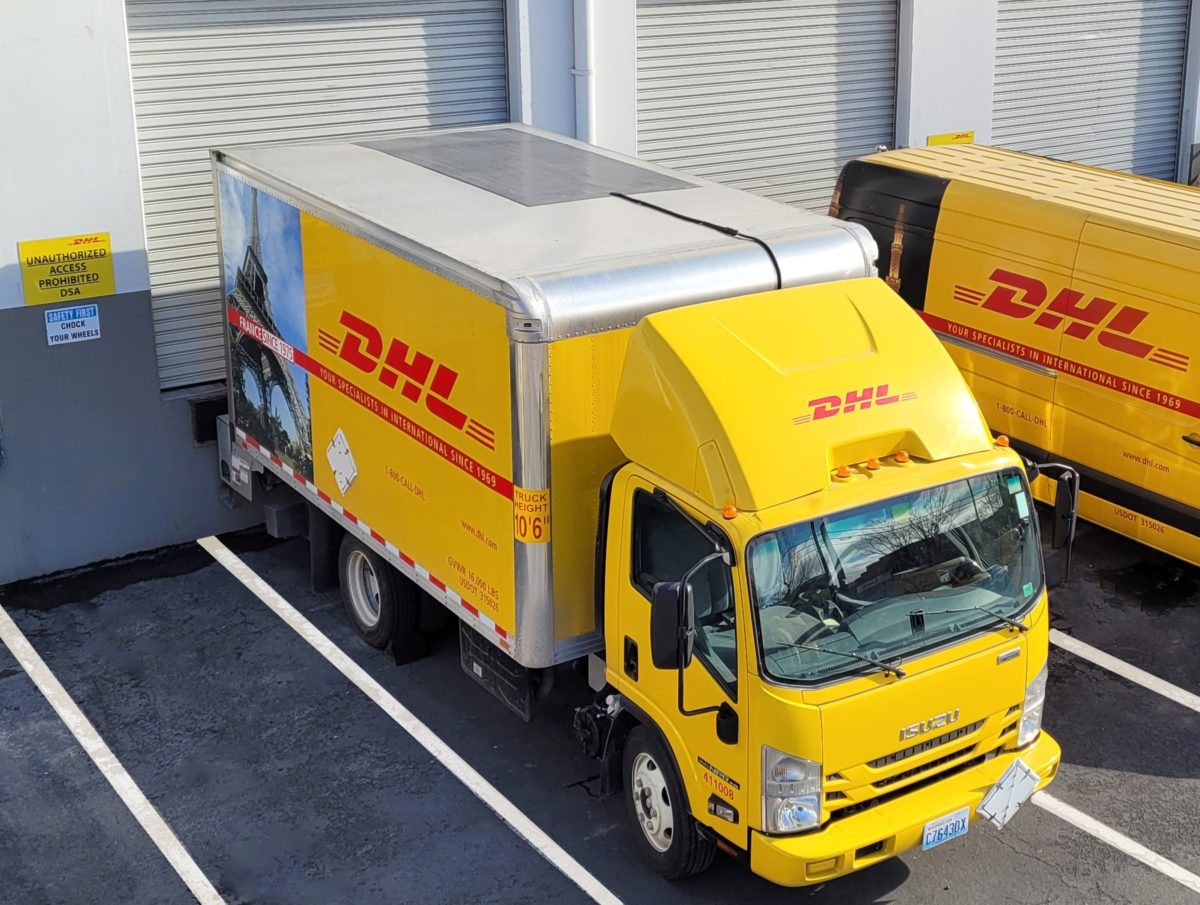 DHL deploys solar on its fleet trucks