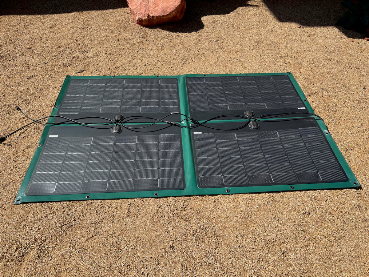 Portable flexible PV systems for off-grid, residential applications