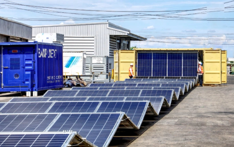 Remote hybrid solar and battery system targets replacement of diesel power