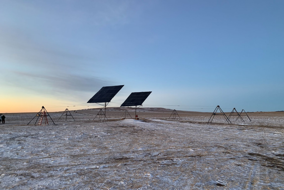 Agrivoltaic solar tracker uses cables instead of buried steel