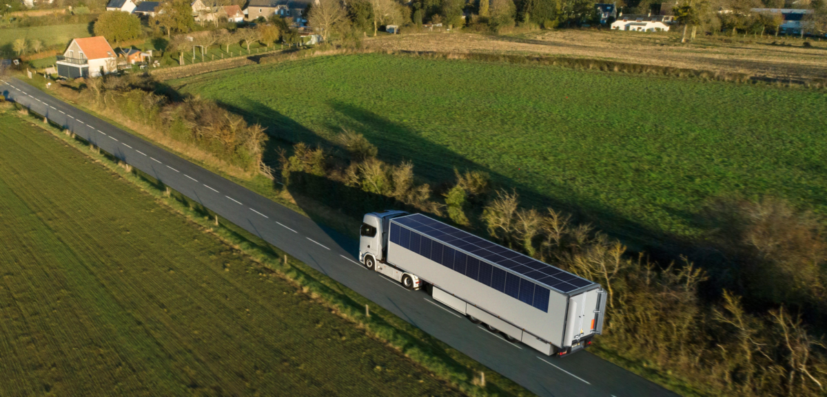 Vehicle integrated solar to power refrigerated trailers