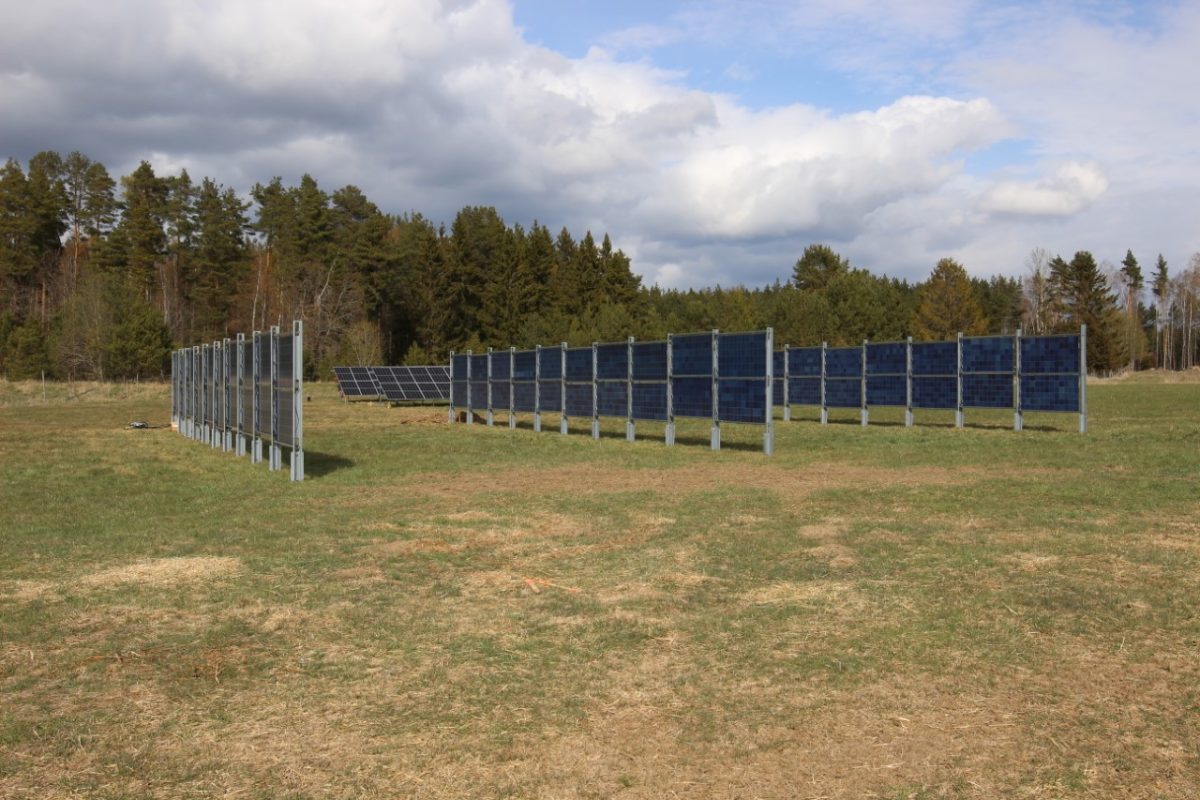 The stabilizing effect of vertical east-west oriented PV systems
