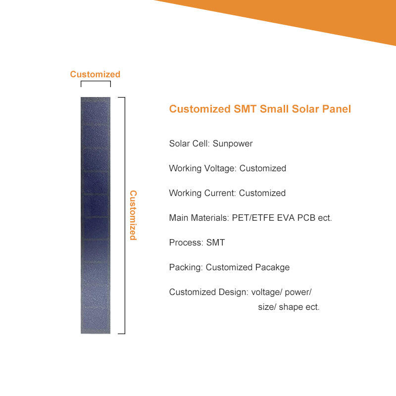 New design SMT small sunpower PV panel 0.1W-1.5W  square customized small solar panel SMT MINI SOLAR PANELS
