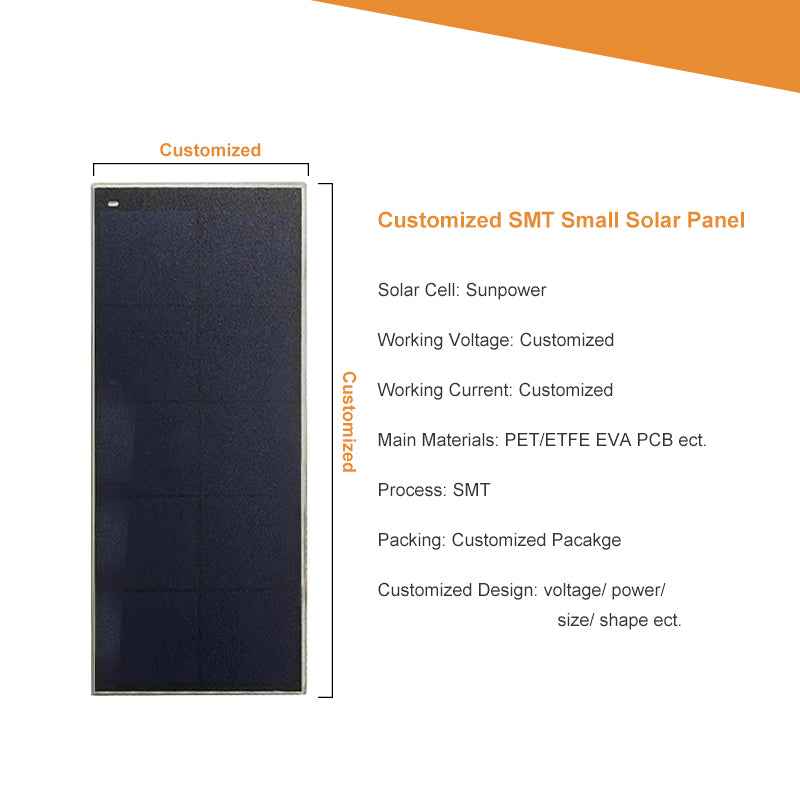 New design SMT small sunpower PV panel 0.1W-1.5W  square customized small solar panel SMT MINI SOLAR PANELS