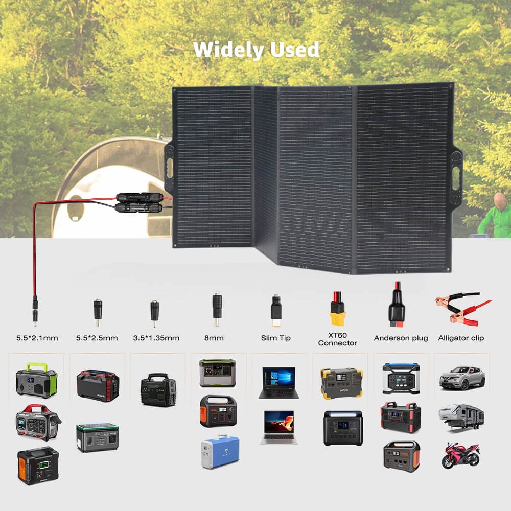 Solarparts@ Mono integrated foldable solar charger 39.6V/400W