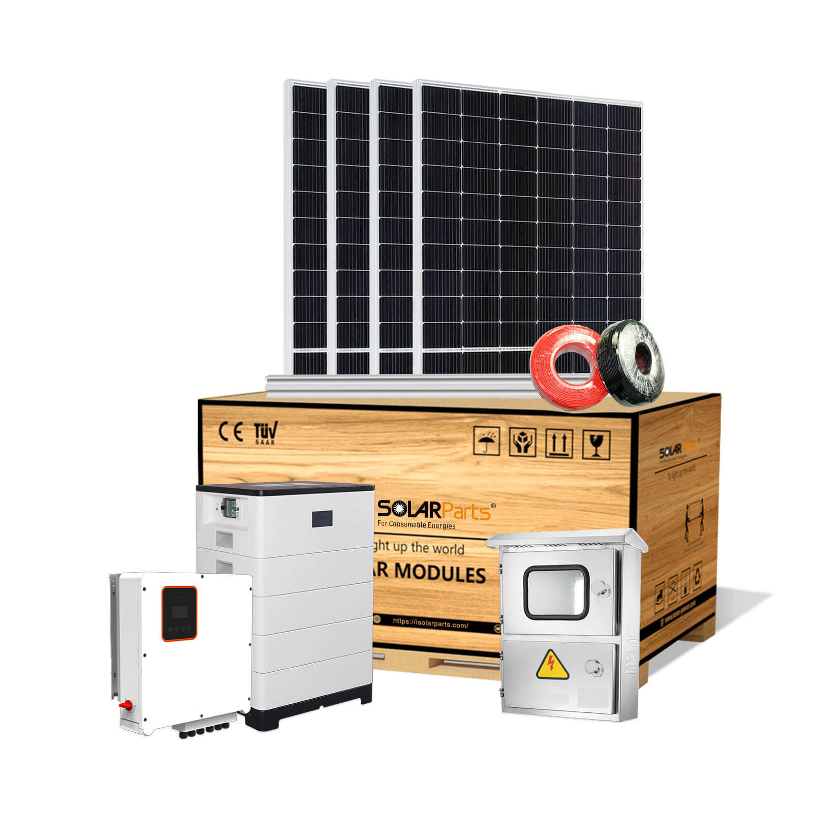 Solarparts 10KW On Grid Solar Energy Storage System