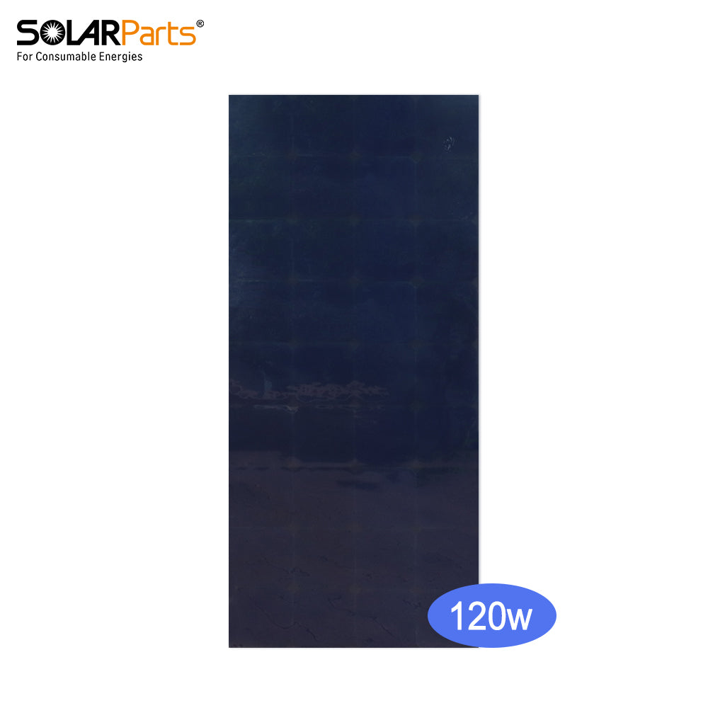 Solarparts@ 120W 19.8V Semi-Flexible Solar Panel 1148×520×3mm