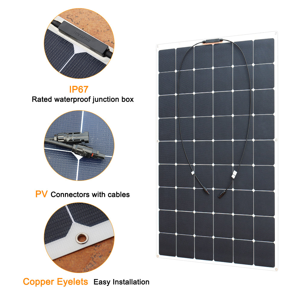 150W sunpower flexible solar panel