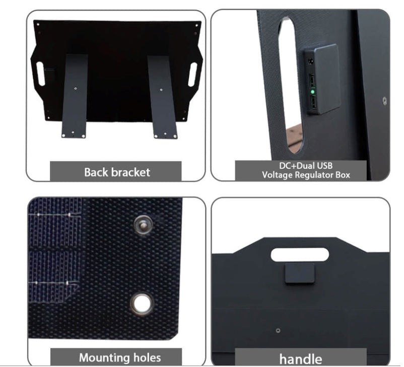 100W monocrystalline integrated foldable solar bag