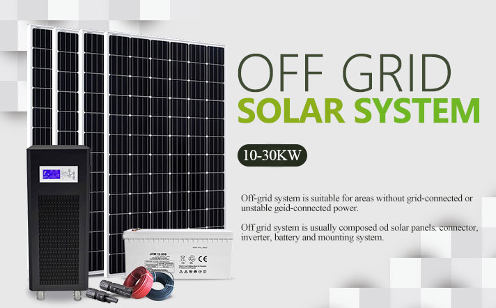 10KW-30KW Off Grid Solar Power System For Home