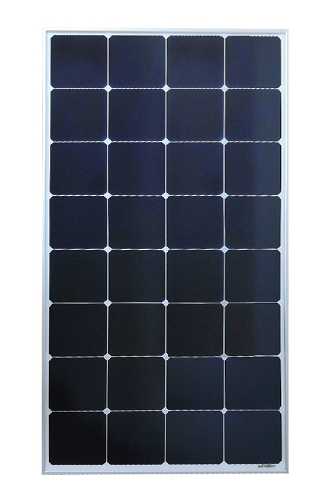 sunpower glass solar panel 17.6V105W 1050X540X30mm with Silver aluminum frame and junction box